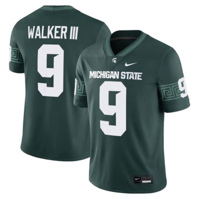 Men's NCAA Nike Kenneth Walker III Michigan State Spartans Alumni Game Jersey