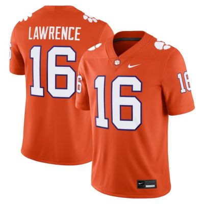 Men's NCAA Nike Trevor Lawrence Clemson Tigers Alumni Game Jersey, Orange, 3XL