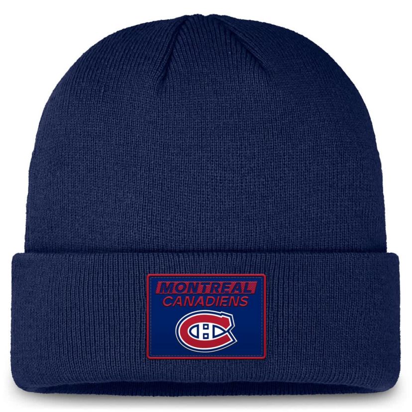 NHL Fanatics Montreal Canadiens Authentic Pro Cuffed Knit Hat