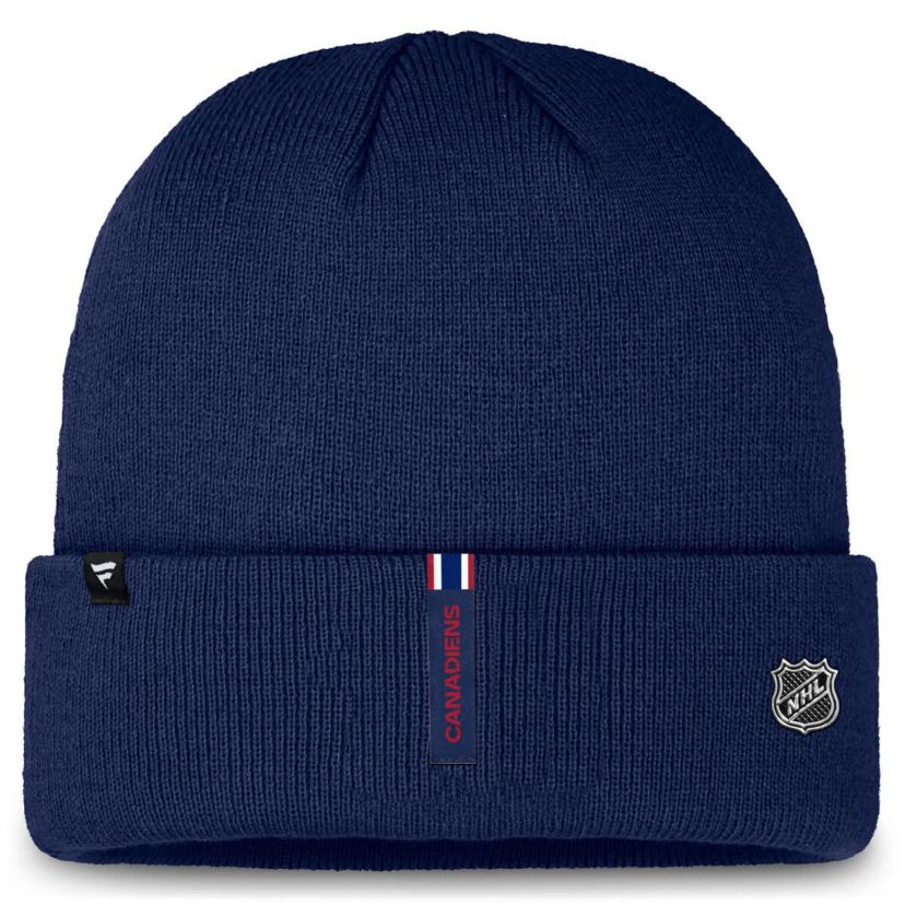 NHL Fanatics Montreal Canadiens Authentic Pro Cuffed Knit Hat
