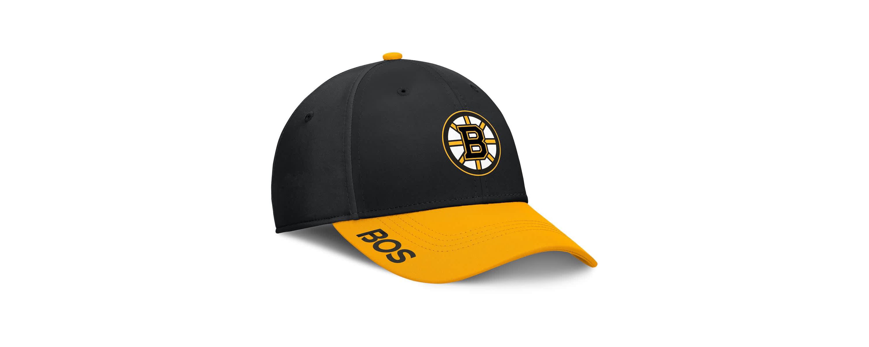 NHL Fanatics Black/Gold Authentic Pro Rink Flex Hat