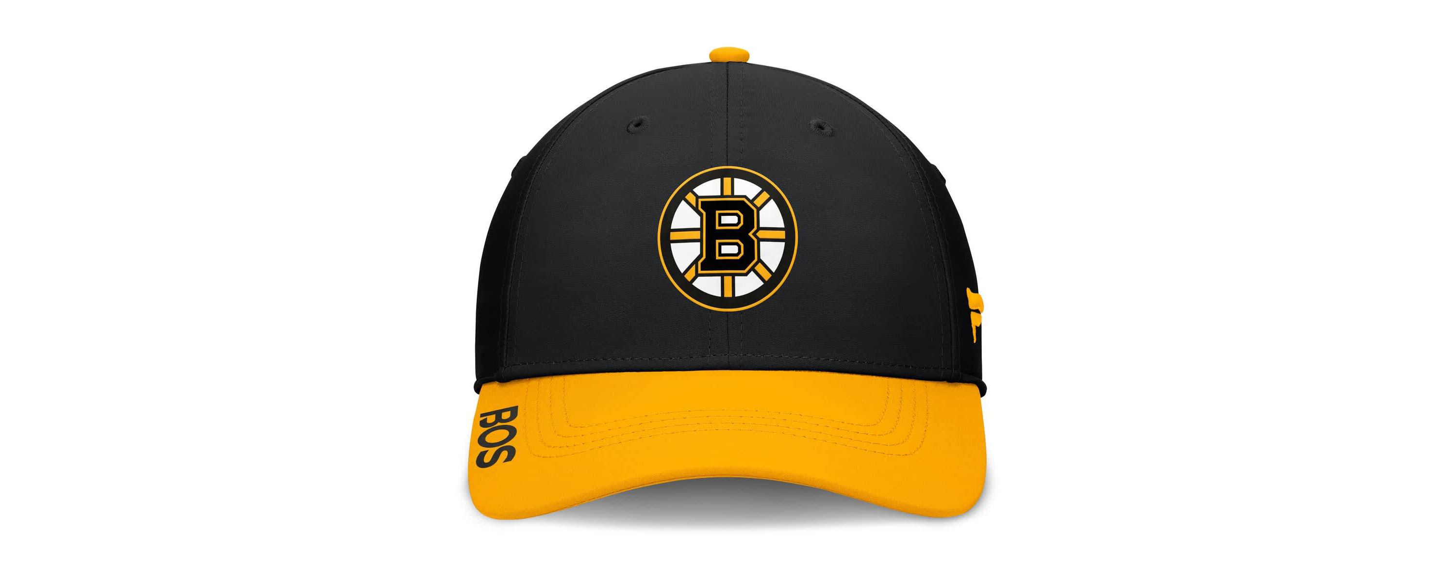 NHL Fanatics Black/Gold Authentic Pro Rink Flex Hat