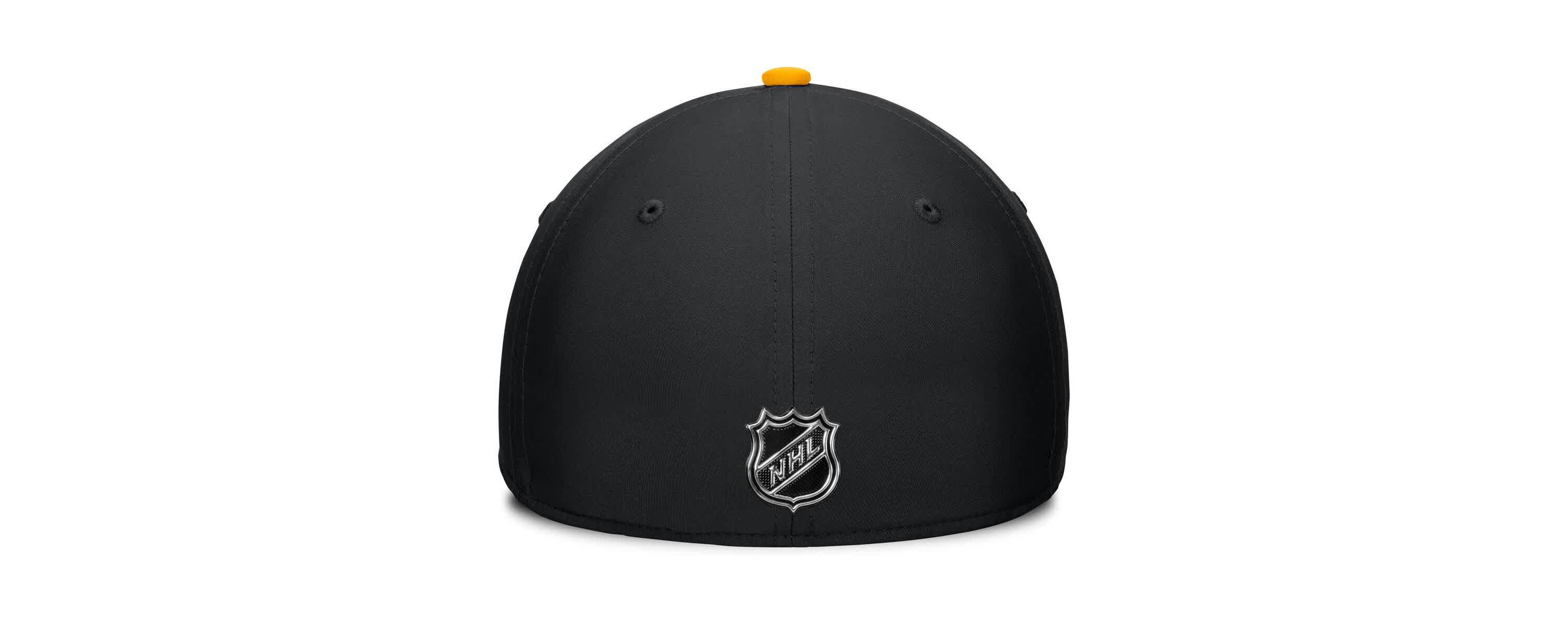 NHL Fanatics Black/Gold Authentic Pro Rink Flex Hat