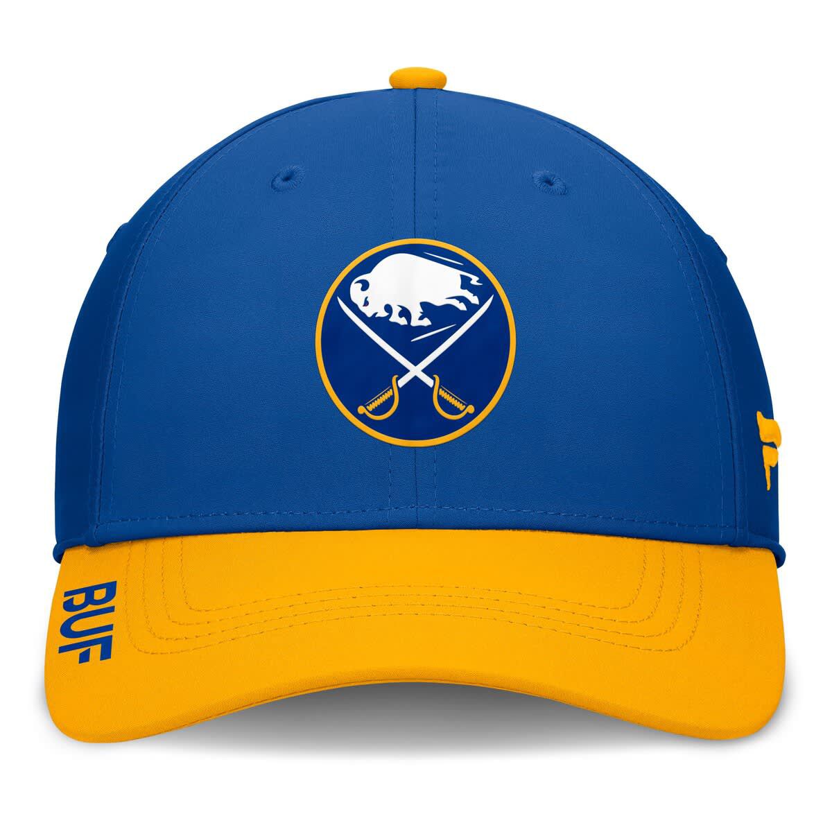 NHL Fanatics Royal/Gold Buffalo Sabres Authentic Pro Rink Flex Hat