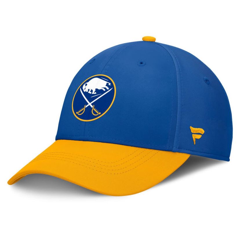 NHL Fanatics Royal/Gold Buffalo Sabres Authentic Pro Rink Flex Hat