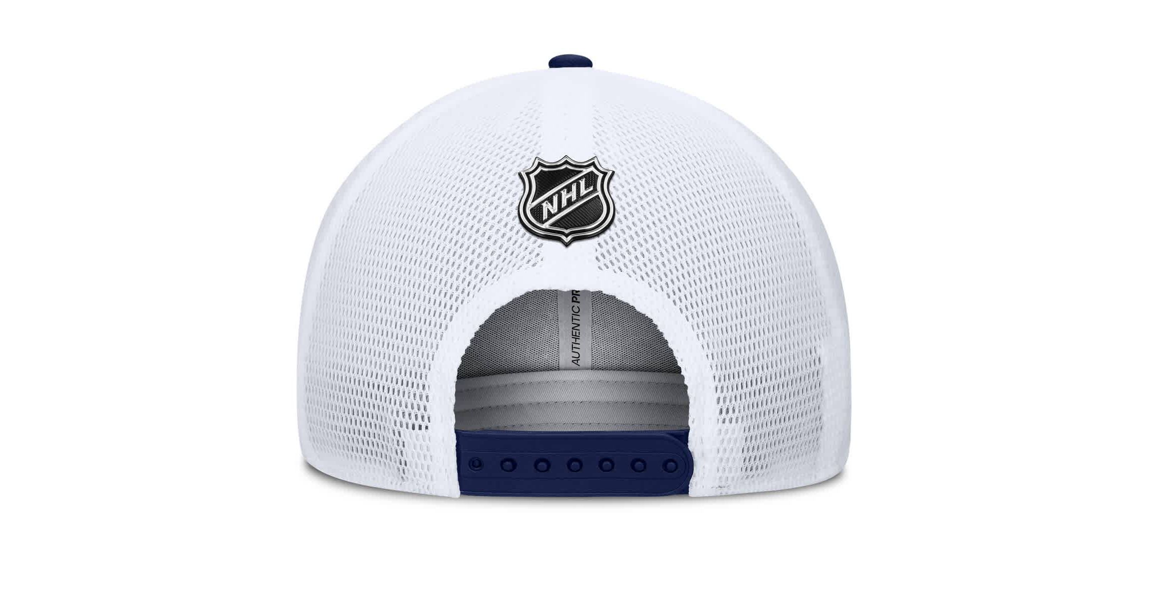 NHL Fanatics Navy/Red Washington Capitals Authentic Pro A-Frame Rink Adjustable Hat