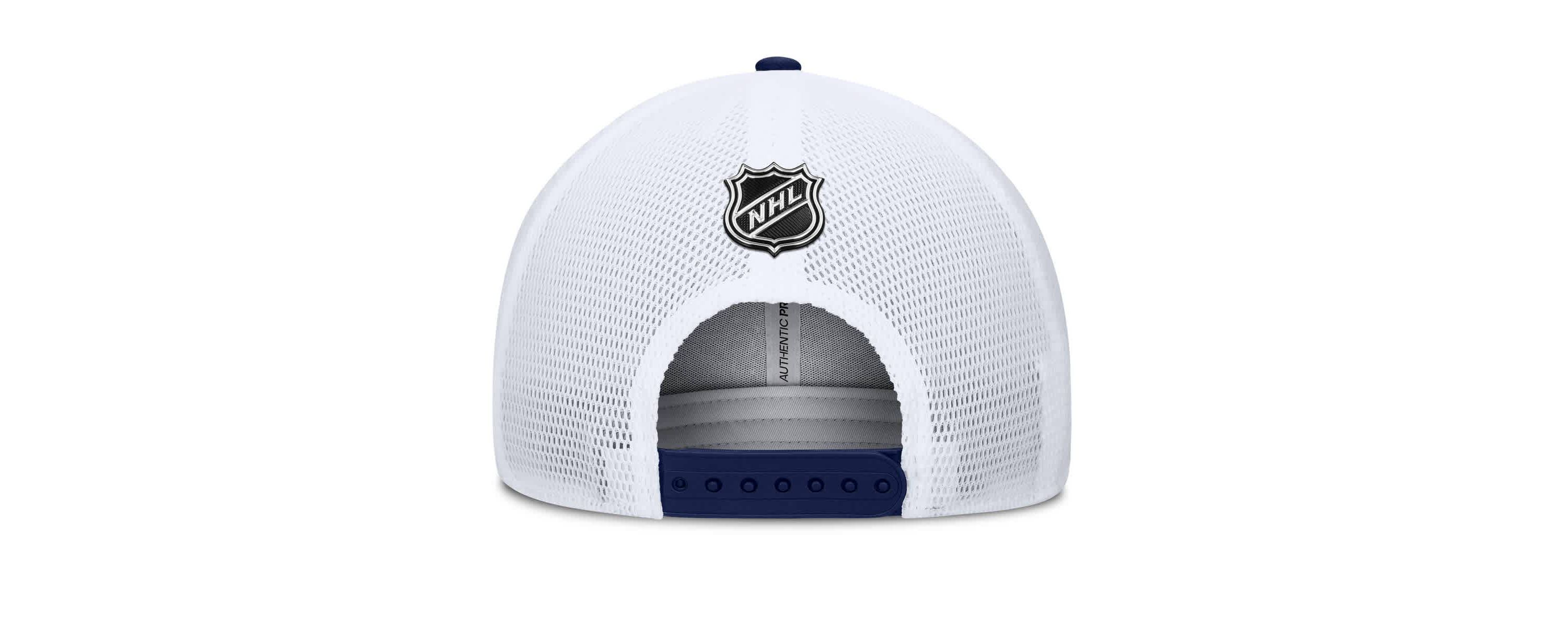 NHL Fanatics Navy/Red Washington Capitals Authentic Pro A-Frame Rink Adjustable Hat