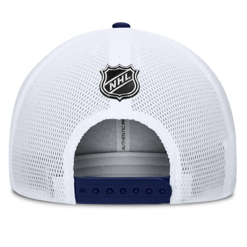 NHL Fanatics Navy/Red Washington Capitals Authentic Pro A-Frame Rink Adjustable Hat