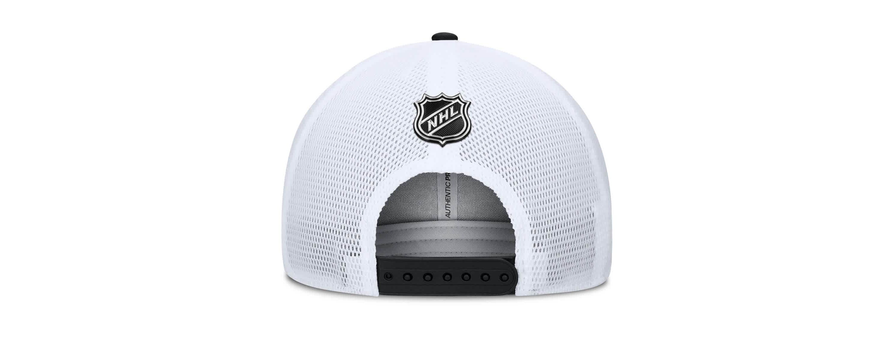 NHL Fanatics Black/Gold Pittsburgh Penguins Authentic Pro A-Frame Rink Adjustable Hat