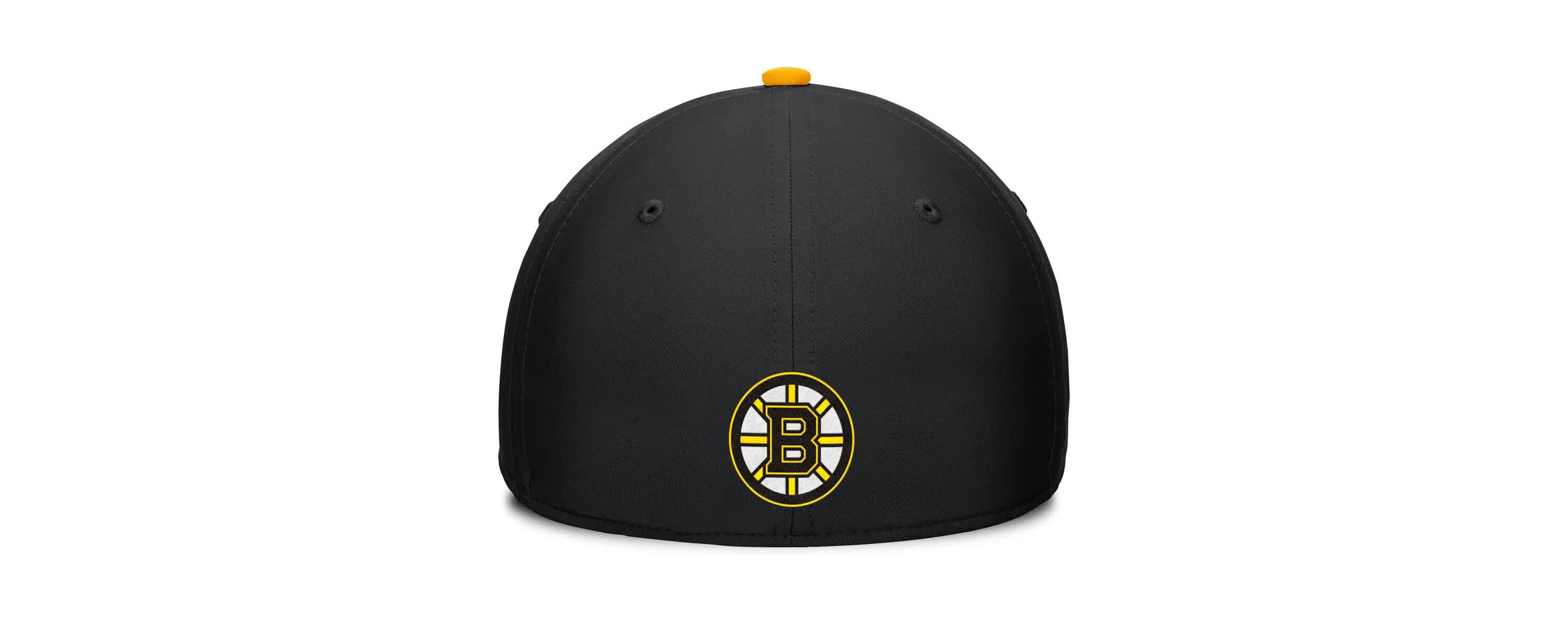 NHL Fanatics Black/Gold Authentic Pro Rink Team Code Flex Hat