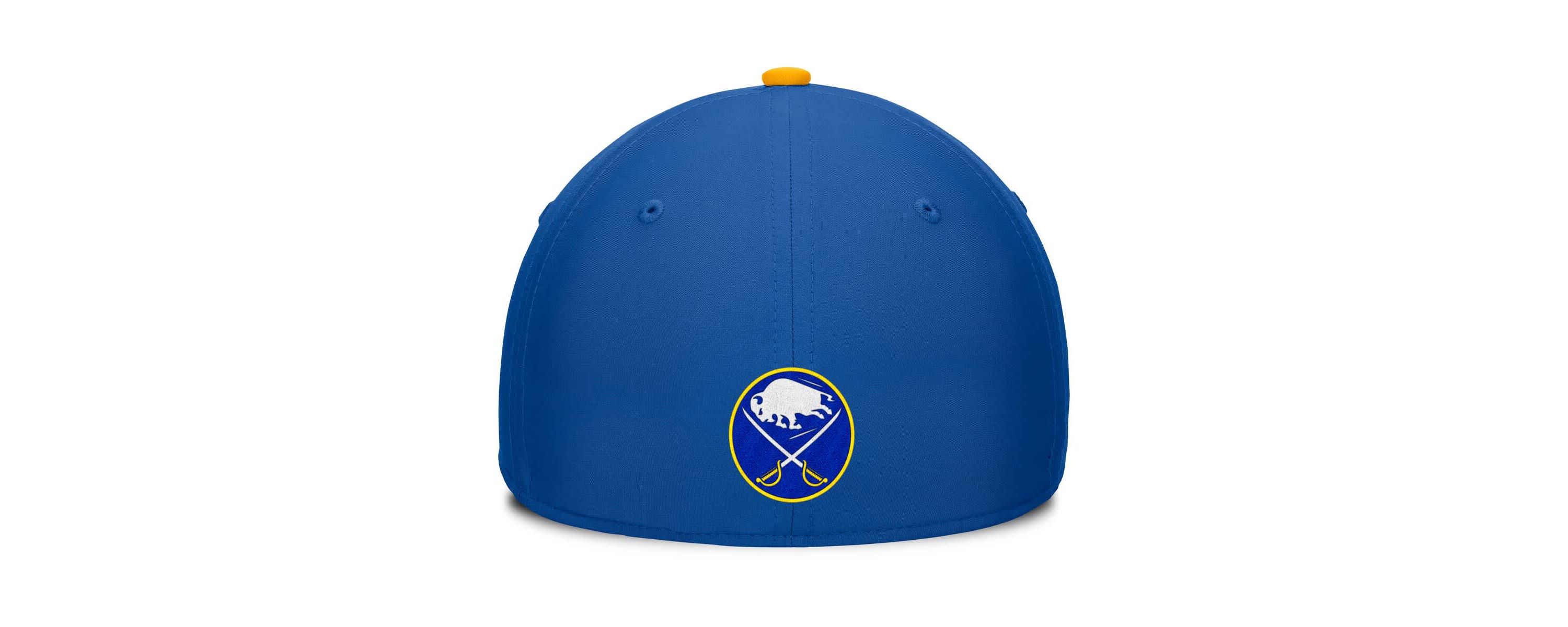 NHL Fanatics Royal/Gold Buffalo Sabres Authentic Pro Rink Team Code Flex Hat