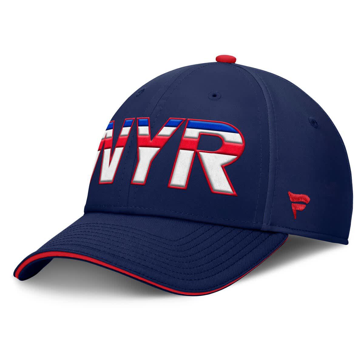 NHL Fanatics Navy/Red New York Rangers Authentic Pro Rink Team Code Flex Hat