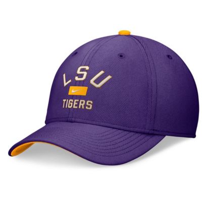 Men's NCAA Nike LSU Tigers Primetime Rise Swoosh Flex Hat