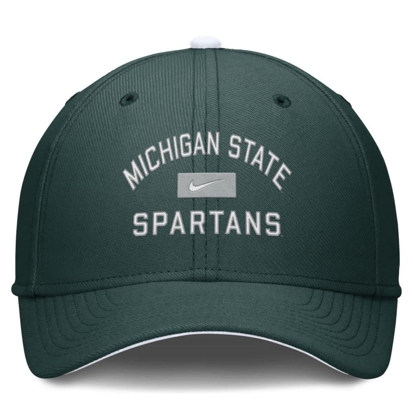 NCAA Nike Michigan State Spartans Primetime Rise Swoosh Flex Hat