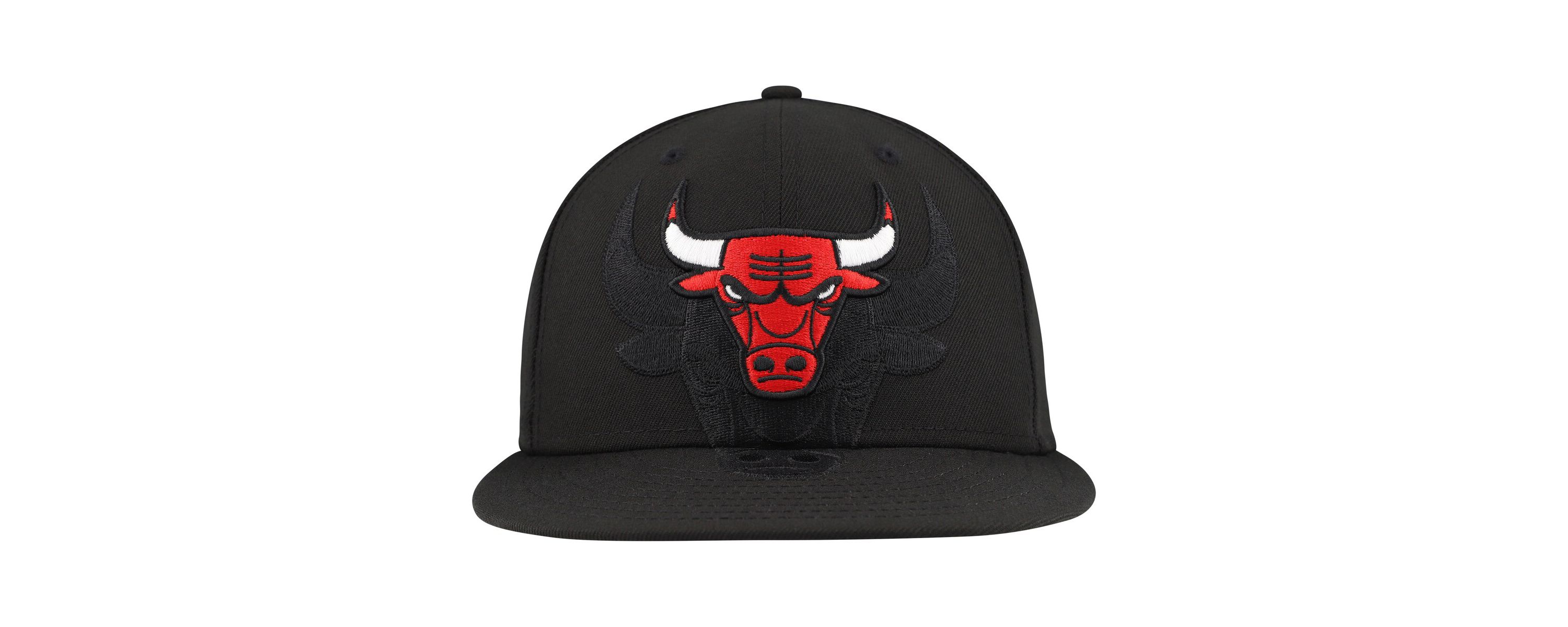 NBA Chicago Bulls Blackout Shadow Logo 59FIFTY Fitted Hat
