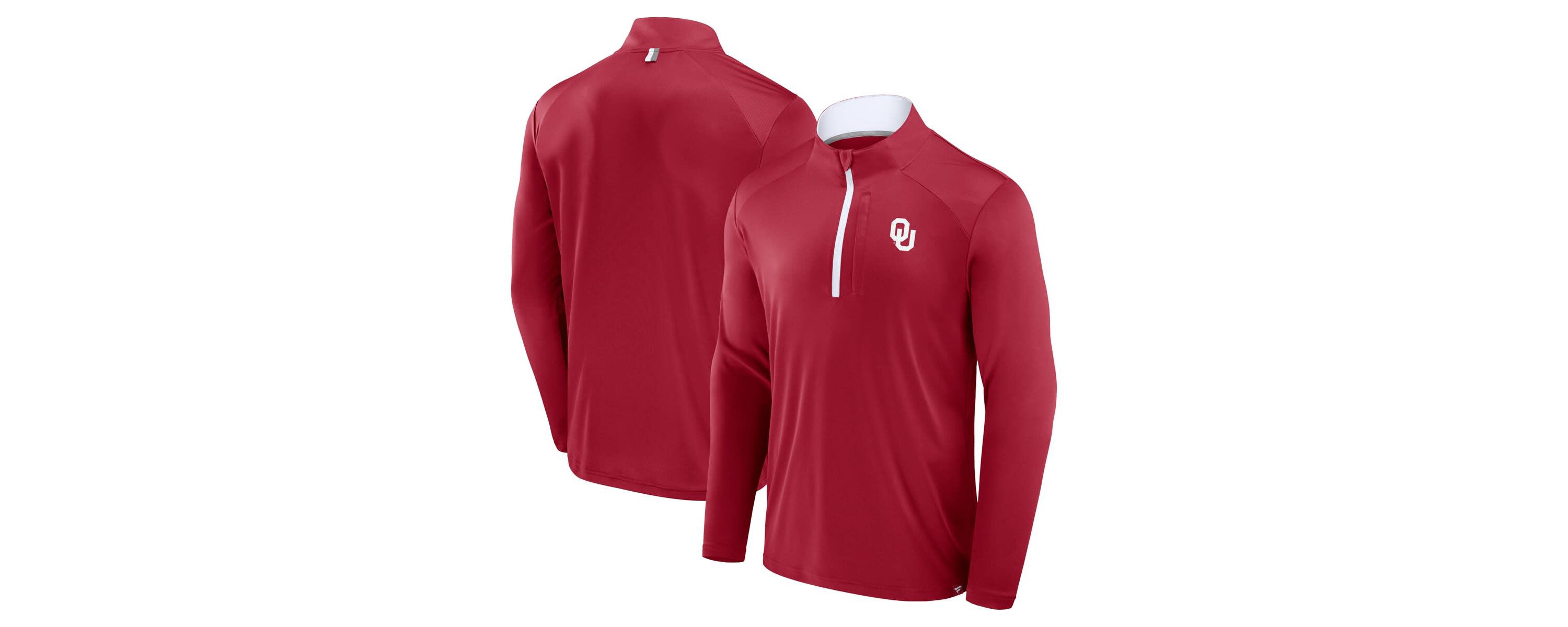 NCAA Fanatics Oklahoma Sooners Fundamental Defender Quarter-Zip Jacket