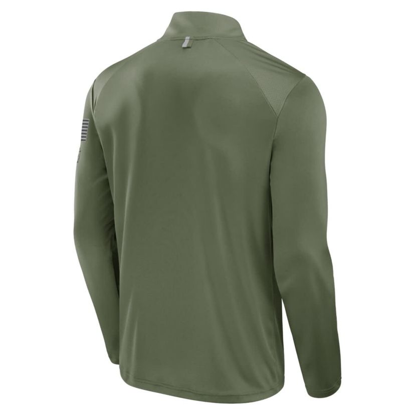 NCAA Fanatics Notre Dame Fighting Irish OHT Military Appreciation Defender Quarter-Zip Jacket