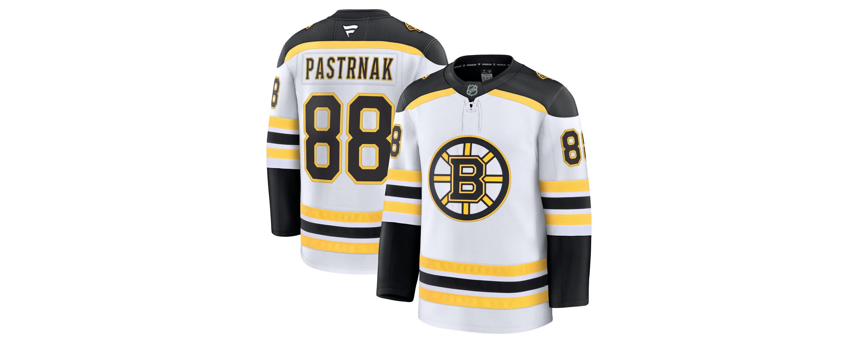 NHL Fanatics David Pastrnak Away Premium Jersey