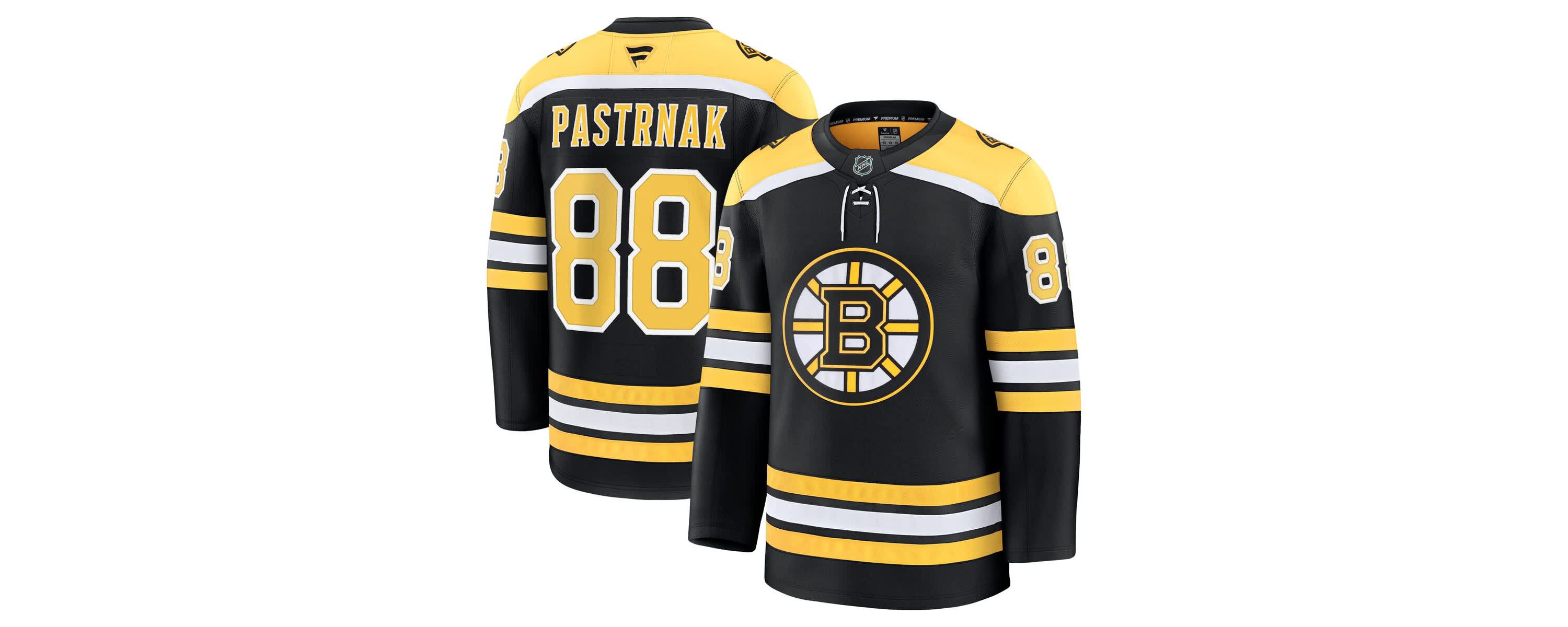 NHL Fanatics David Pastrnak Home Premium Jersey