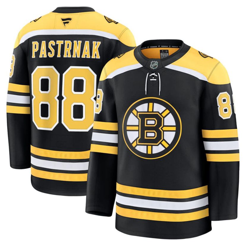 NHL Fanatics David Pastrnak Home Premium Jersey
