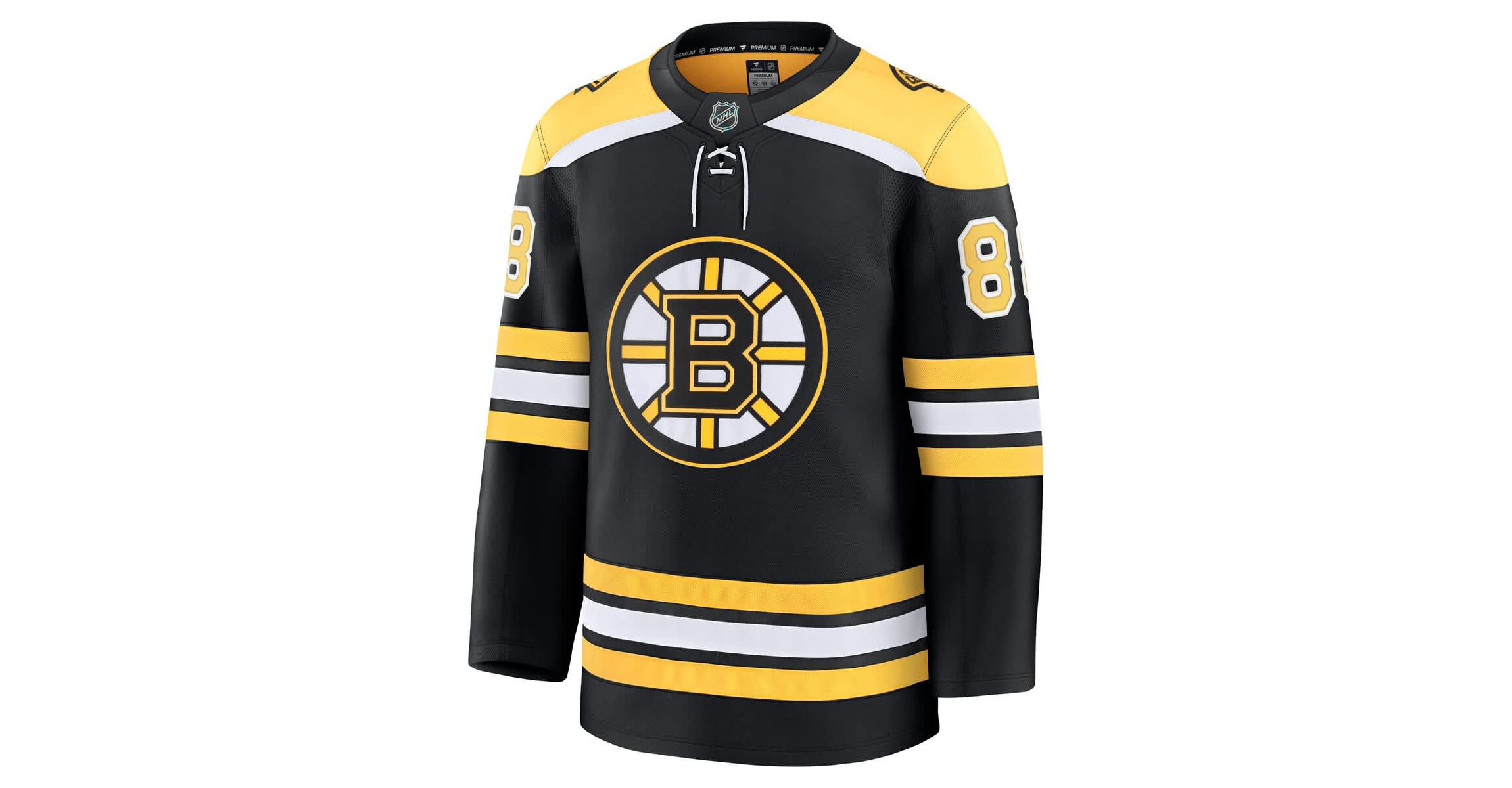 NHL Fanatics David Pastrnak Home Premium Jersey