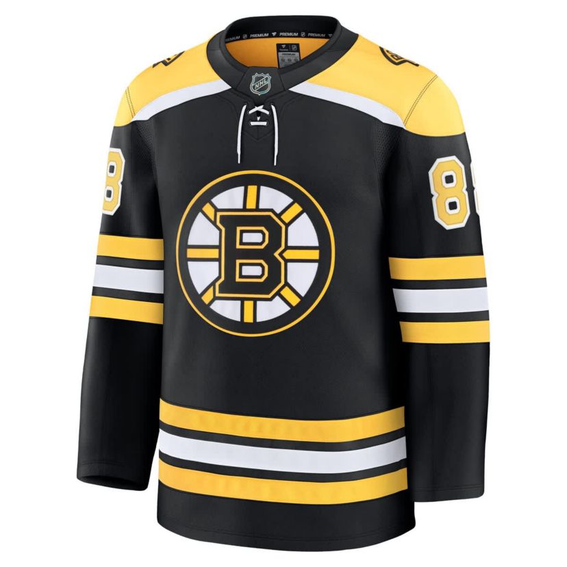 NHL Fanatics David Pastrnak Home Premium Jersey