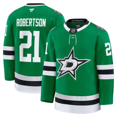 Men's NHL Fanatics Jason Robertson Kelly Dallas Stars Home Premium Jersey, Green, 46