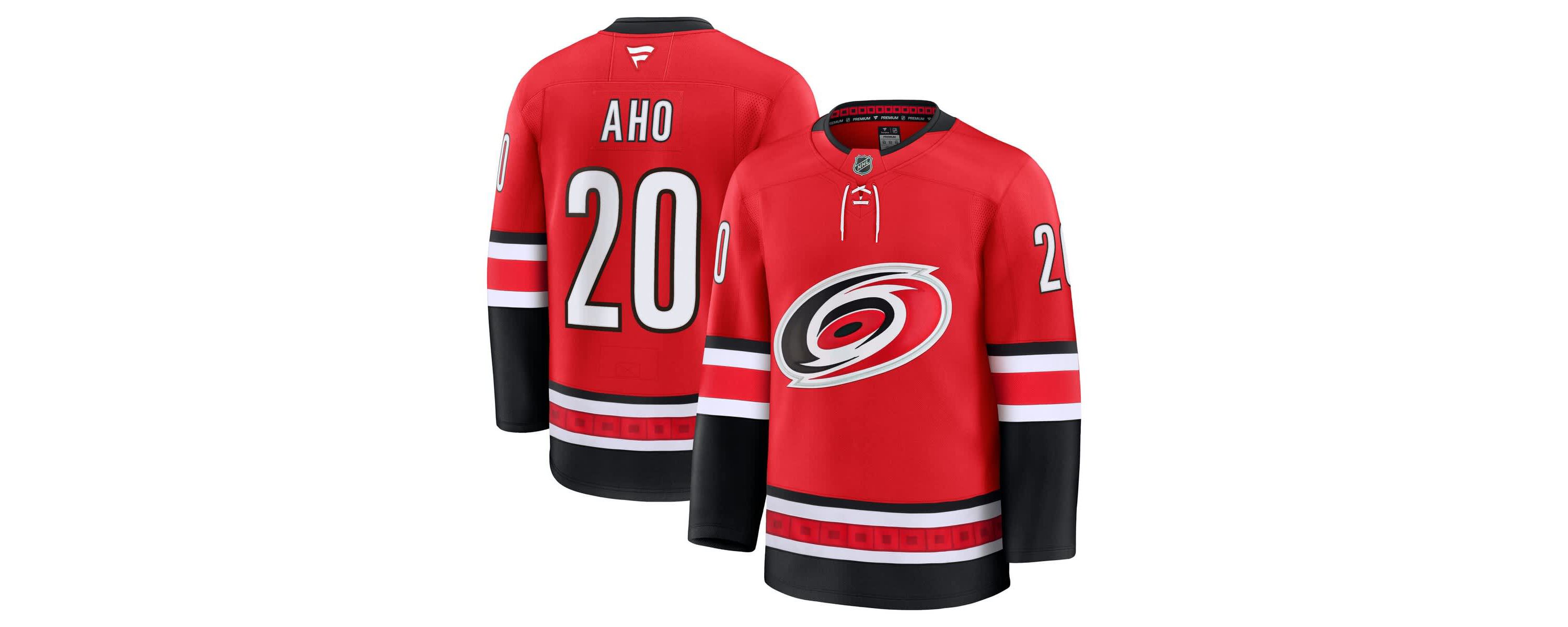NHL Fanatics Sebastian Aho Carolina Hurricanes Alternate Premium Jersey