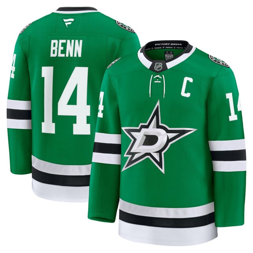 NHL Fanatics Jamie Benn Kelly Dallas Stars Home Premium Jersey
