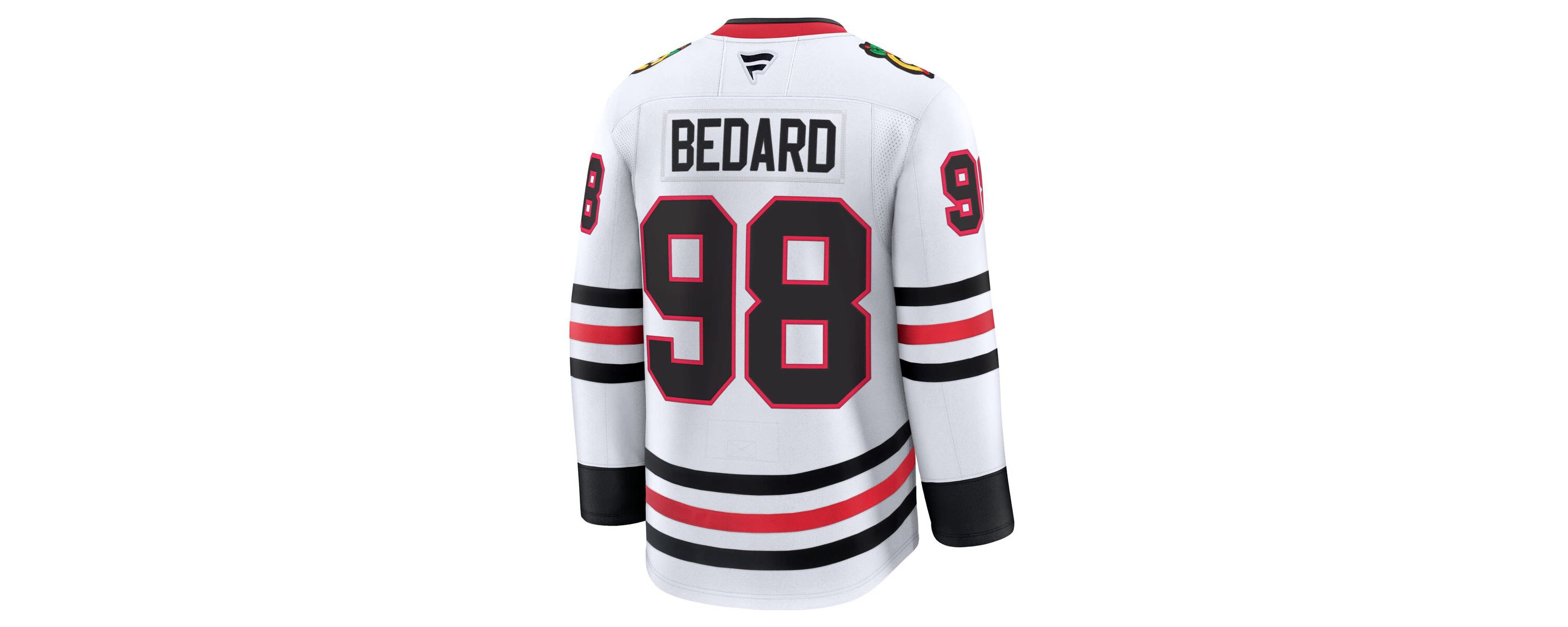 NHL Fanatics Connor Bedard Chicago Blackhawks Away Premium Jersey
