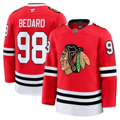 Men's NHL Fanatics Connor Bedard Chicago Blackhawks Home Premium Jersey, Red, 56 Regular