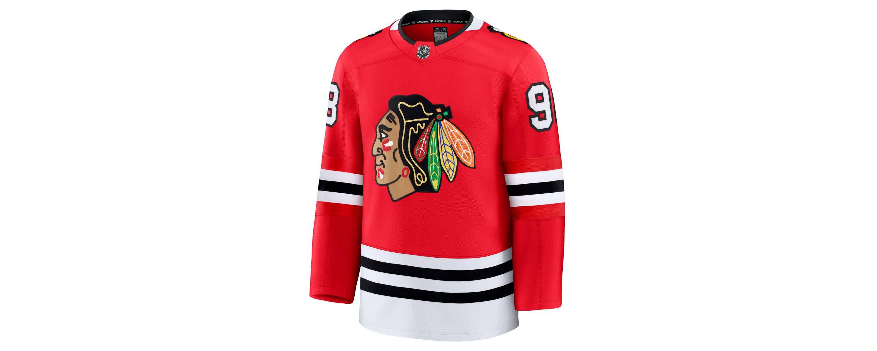 NHL Fanatics Connor Bedard Chicago Blackhawks Home Premium Jersey