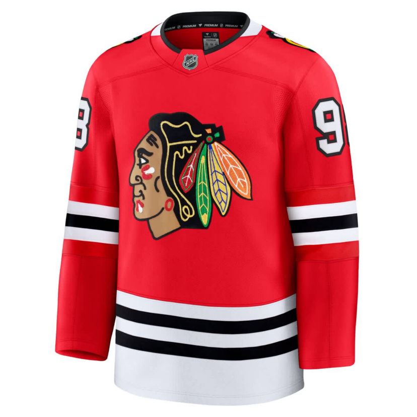 NHL Fanatics Connor Bedard Chicago Blackhawks Home Premium Jersey