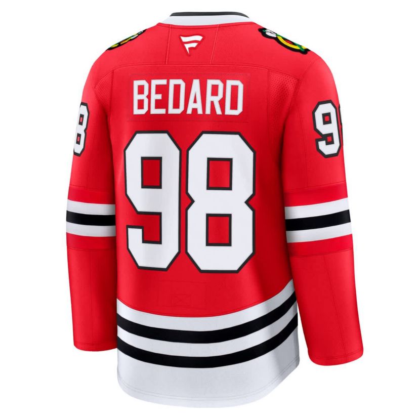 NHL Fanatics Connor Bedard Chicago Blackhawks Home Premium Jersey