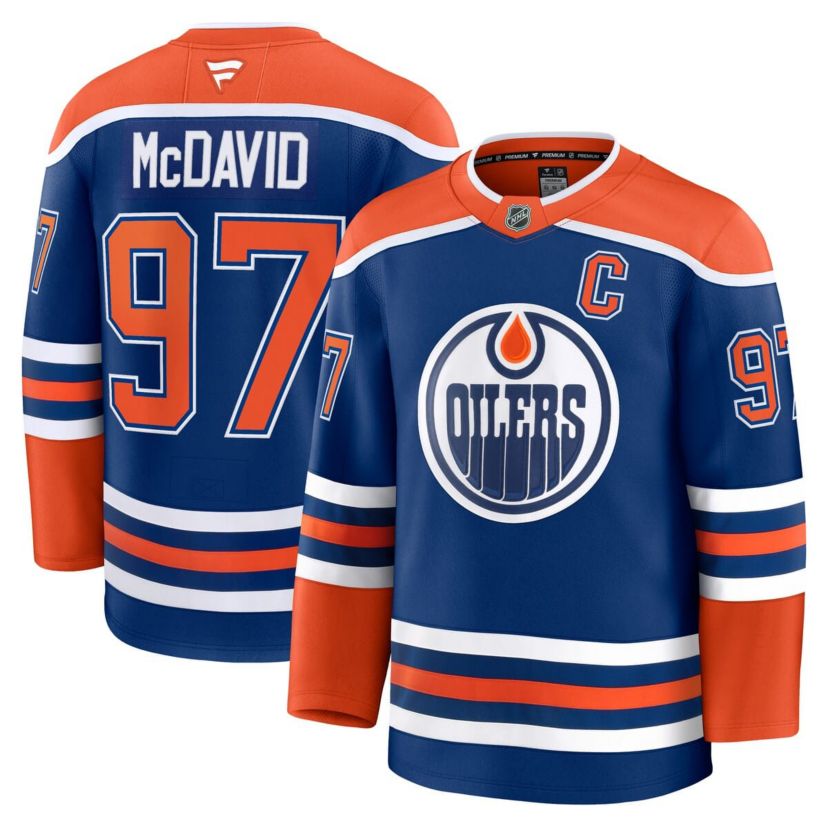 NHL Fanatics Connor McDavid Edmonton Oilers Home Premium Jersey