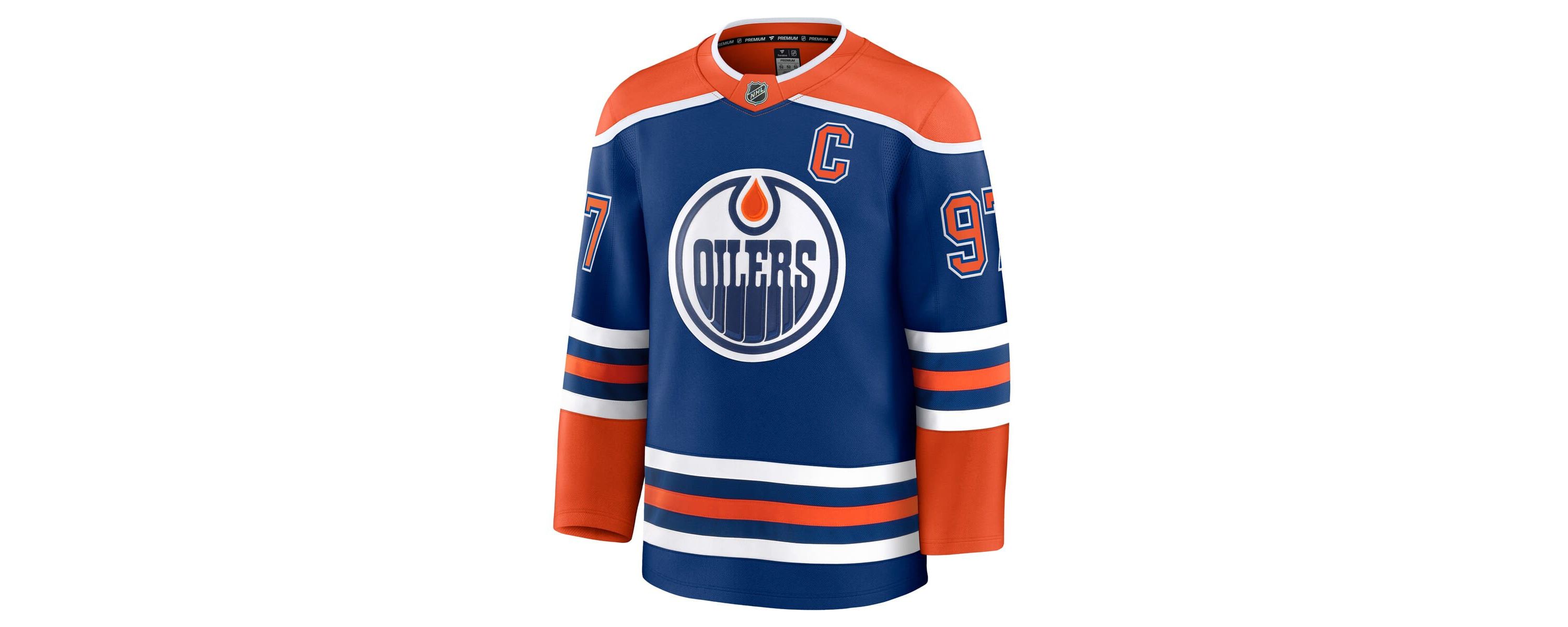 NHL Fanatics Connor McDavid Edmonton Oilers Home Premium Jersey