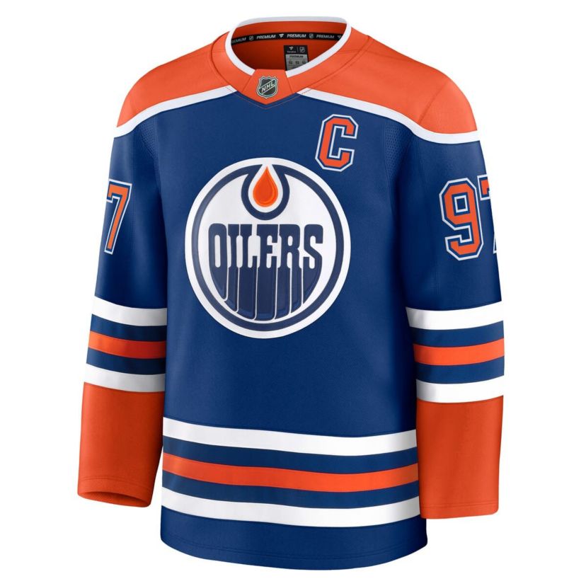 NHL Fanatics Connor McDavid Edmonton Oilers Home Premium Jersey
