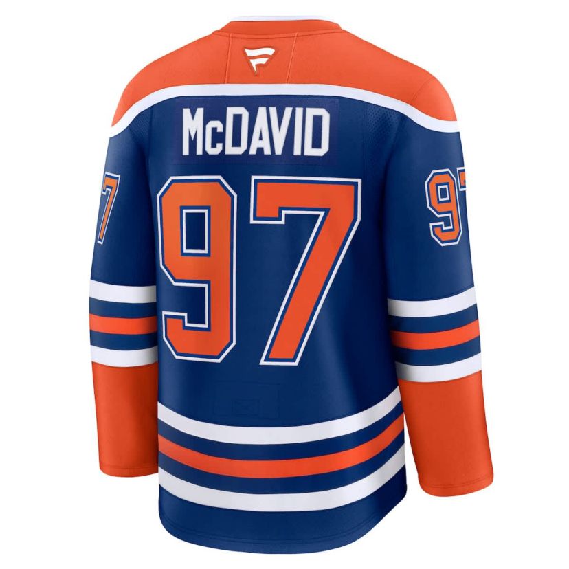 NHL Fanatics Connor McDavid Edmonton Oilers Home Premium Jersey