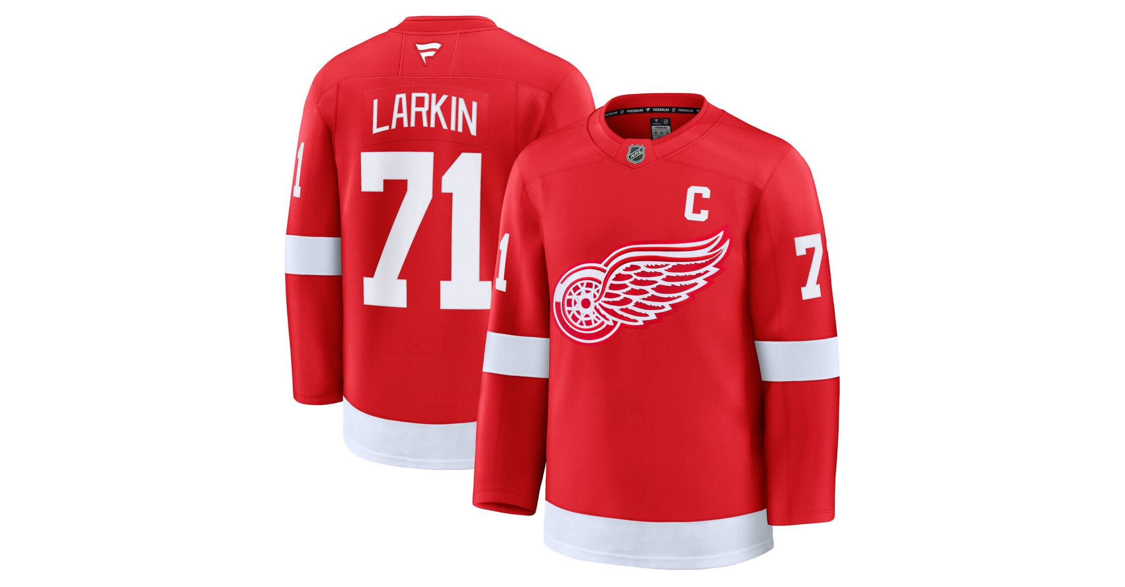 NHL Fanatics Dylan Larkin Detroit Wings Home Premium Jersey