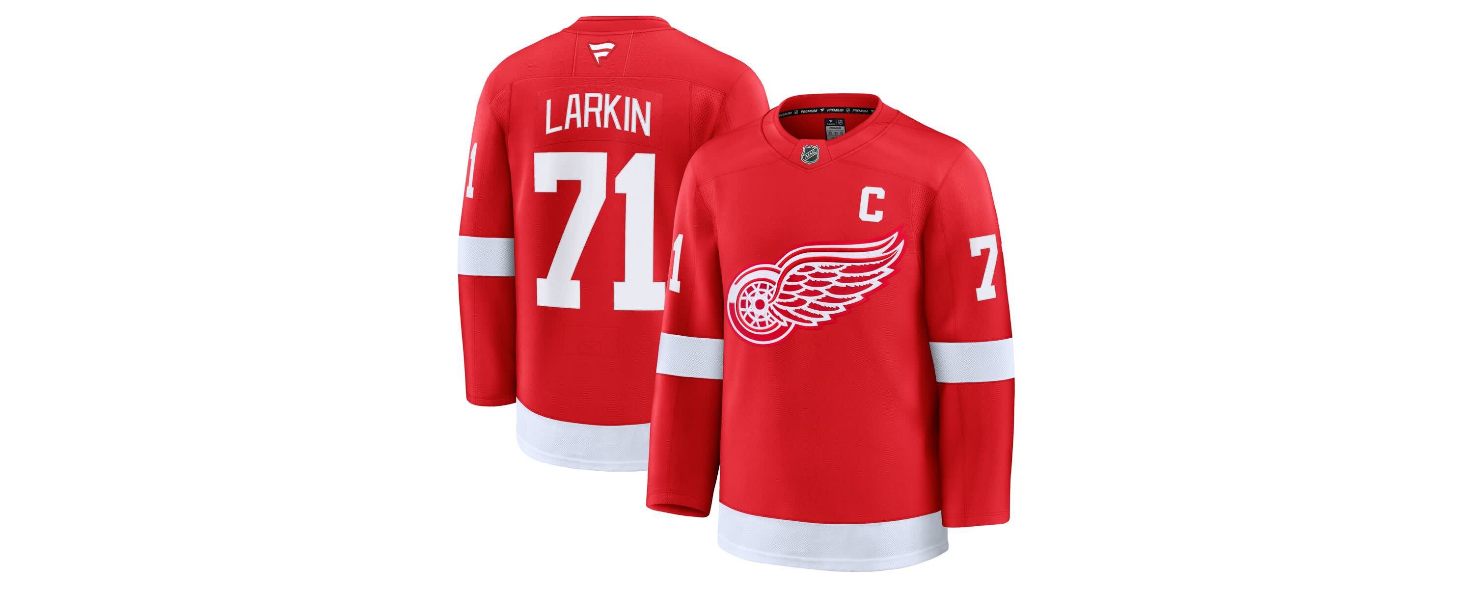 NHL Fanatics Dylan Larkin Detroit Wings Home Premium Jersey