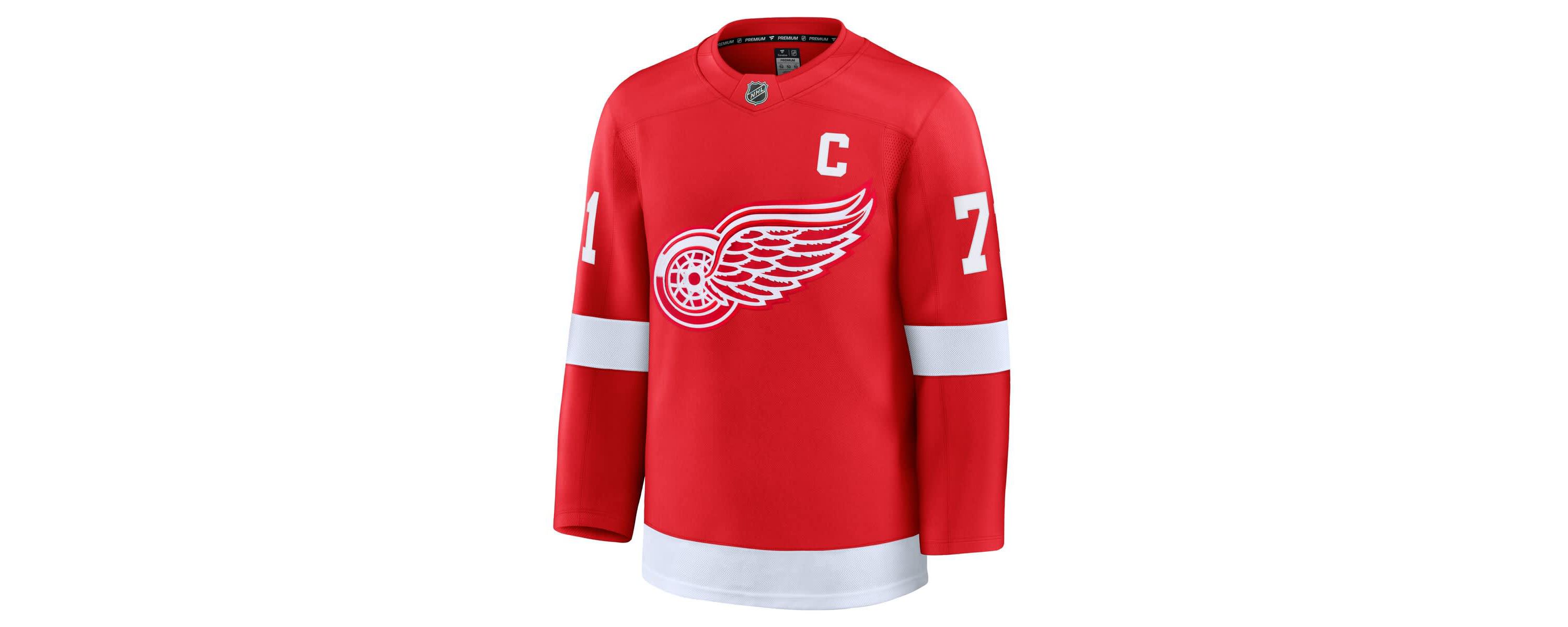 NHL Fanatics Dylan Larkin Detroit Wings Home Premium Jersey