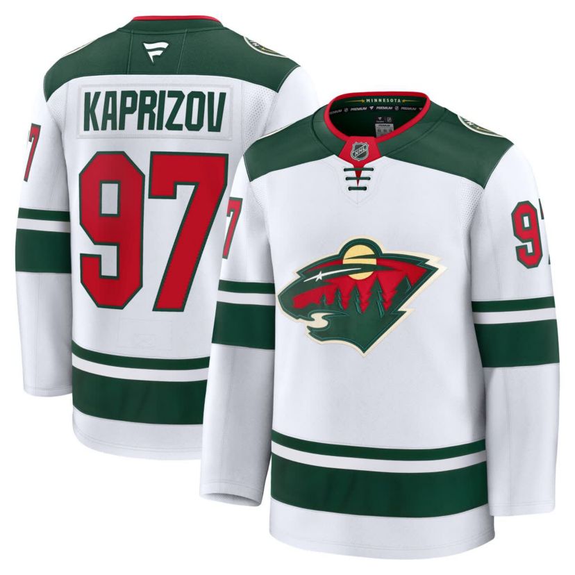 NHL Fanatics Kirill Kaprizov Minnesota Wild Away Premium Jersey