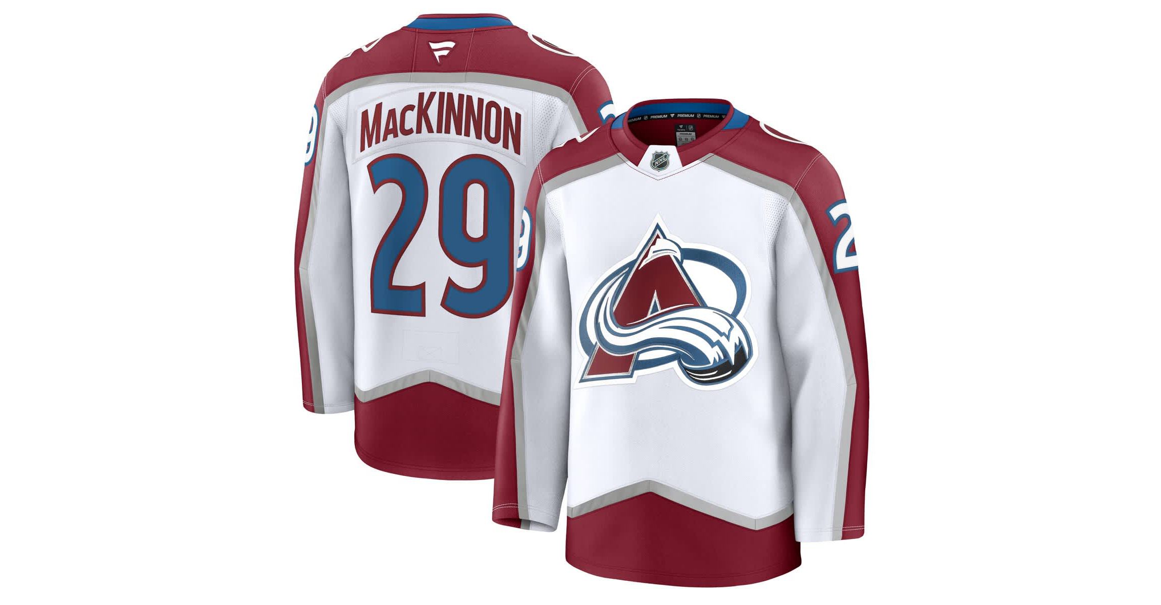 NHL Fanatics Nathan MacKinnon Colorado Avalanche Away Premium Jersey