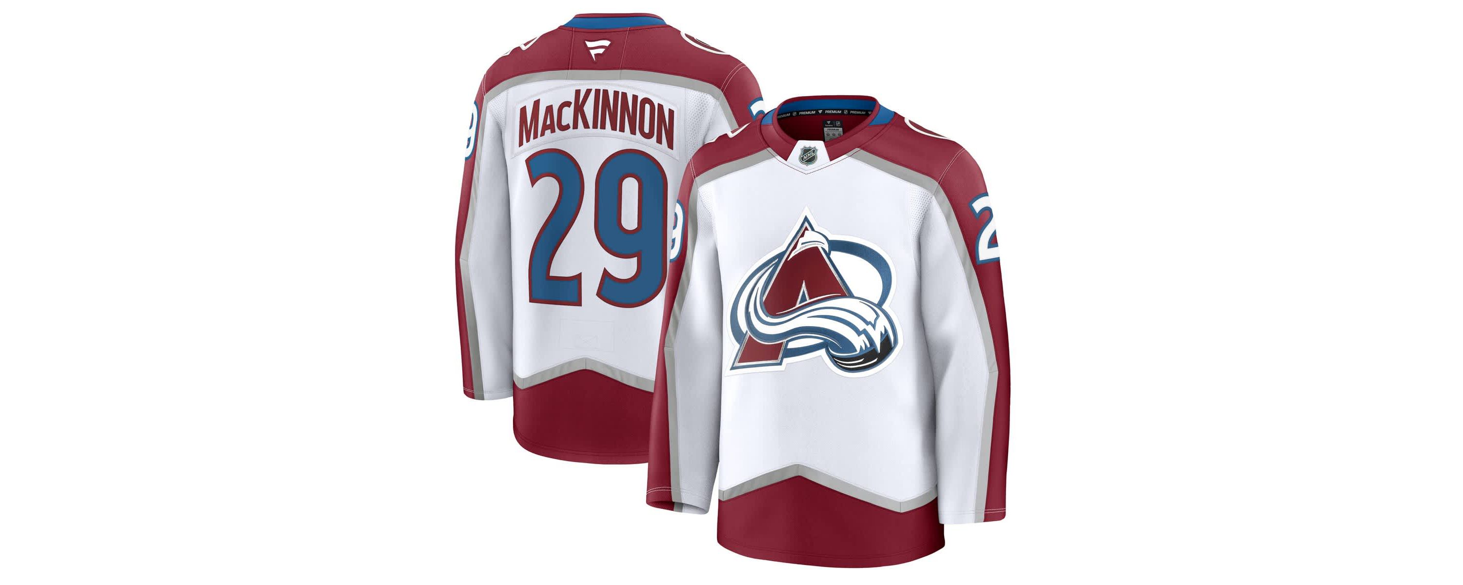 NHL Fanatics Nathan MacKinnon Colorado Avalanche Away Premium Jersey