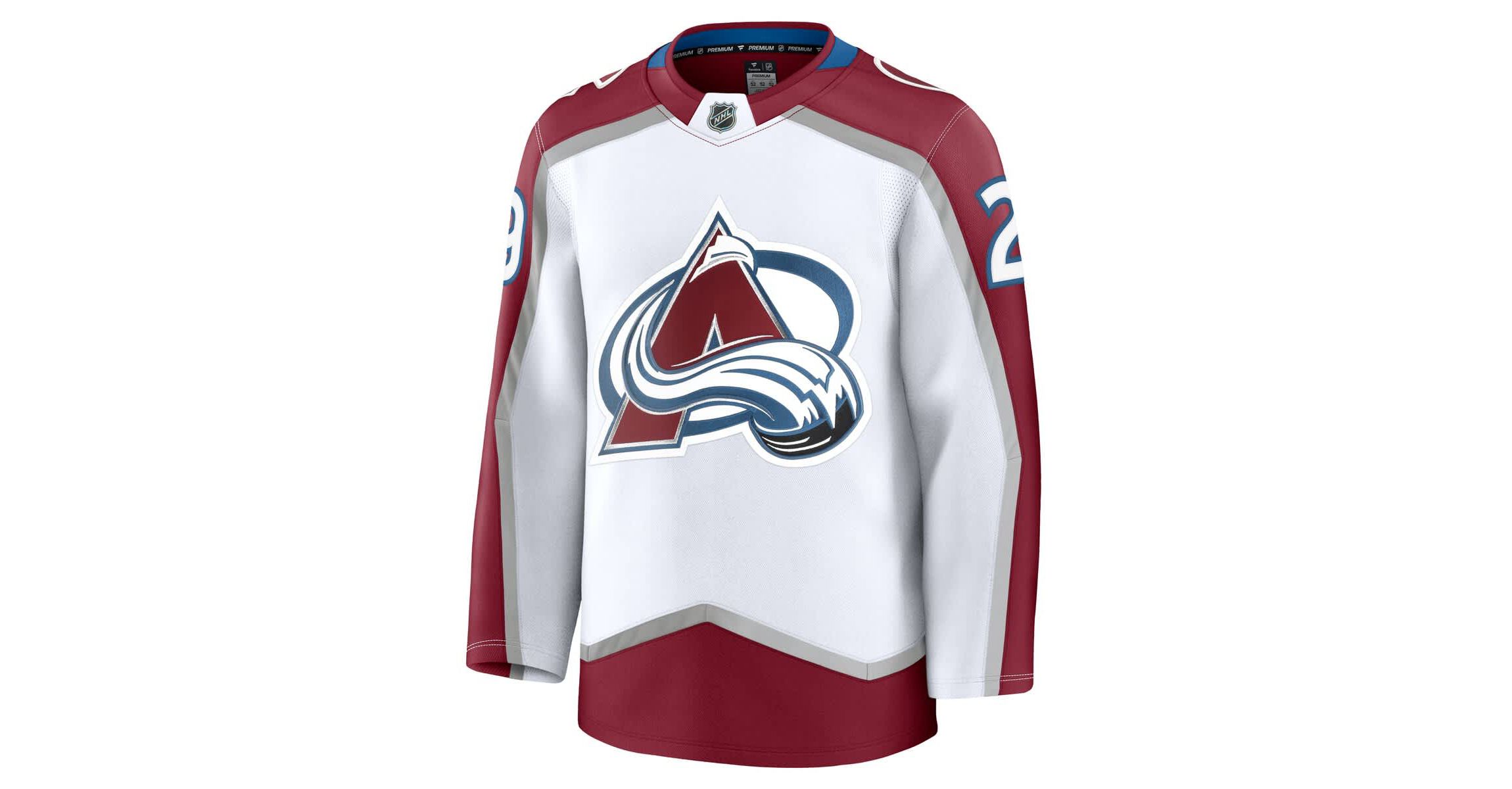 NHL Fanatics Nathan MacKinnon Colorado Avalanche Away Premium Jersey