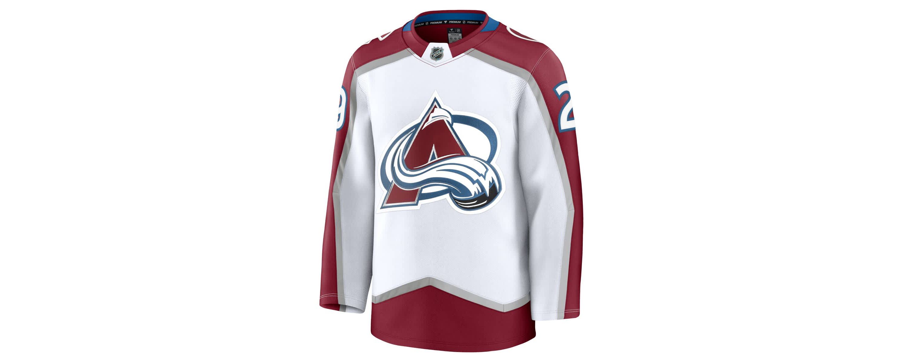 NHL Fanatics Nathan MacKinnon Colorado Avalanche Away Premium Jersey
