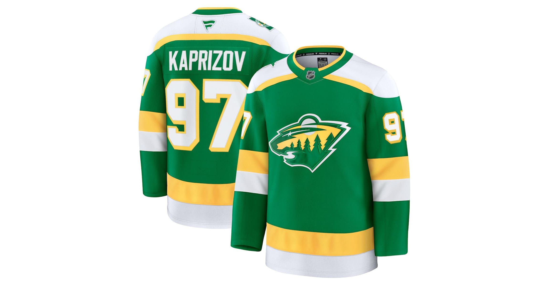 NHL Fanatics Kirill Kaprizov Minnesota Wild Alternate Premium Jersey
