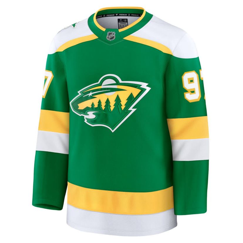 NHL Fanatics Kirill Kaprizov Minnesota Wild Alternate Premium Jersey