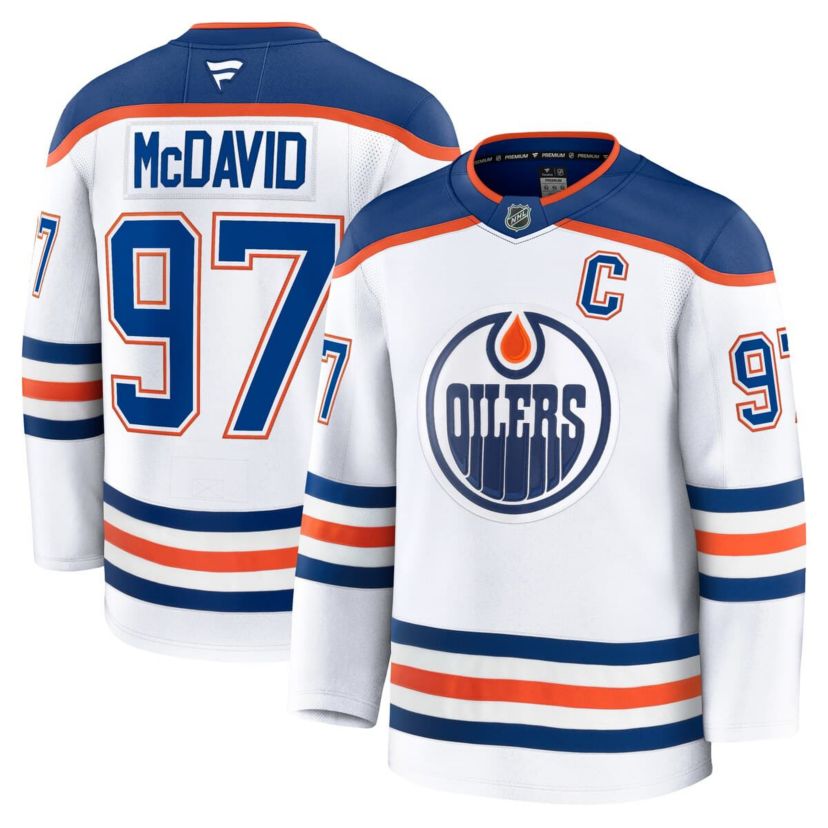 NHL Fanatics Connor McDavid Edmonton Oilers Away Premium Jersey