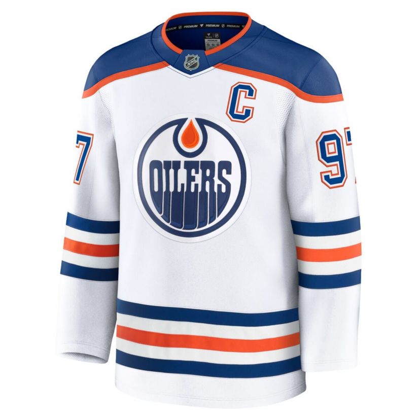 NHL Fanatics Connor McDavid Edmonton Oilers Away Premium Jersey